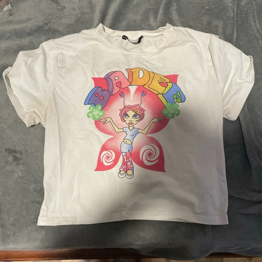 Womens size small white crop top - Picture 1 of 2